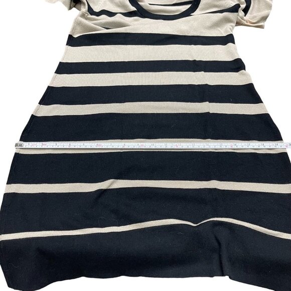 Calvin Klein Women’s Tan and Black Striped Half Sleeve Knit Mini Dress, Size M - Picture 11 of 15